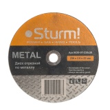 Диск отрезной по металлу Sturm! 9020-07-230x20