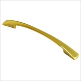 Ручка-скоба L=128 ЗОЛОТО ГЛЯНЕЦ бабочка (KR 211)