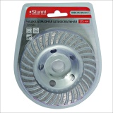 Чашка алмазная шлифовальная, 125x22мм, TURBO, 36 сегментов, Sturm!