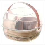 Набор пластиковой посуды для пикника Bita на 6 персон (36 предметов), в боксе с ручкой