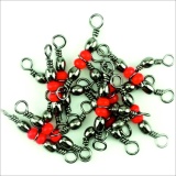 фото 2 -Вертлюг тройной Namazu tripple swivel, латунь, цвет bn, р. 5x7, test-27 кг, 10 шт N-FT-TS5