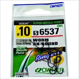Крючки Owner 56537 Worm BH-Round № 4