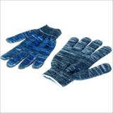 Перчатки серые хб с точкой 13 класс вязки, 6-ти нитка, меланж