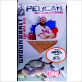 Прикормка Pelican Карась Garlic (чеснок) желтая 1кг 190007