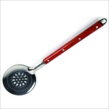 Шумовка для казана малая (3,5-8 л.) с деревянной ручкой 40 см.