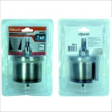 Набор коронок по дереву, 8 шт, 26/32/38/45/50/56/63x50мм, Sturm! 5440102