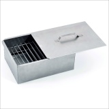 Коптильня двухъярусная 380х280х170 мм, нержавеющая сталь 0,8 мм