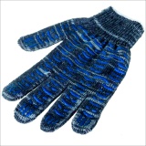 фото 2 -Перчатки серые хб с точкой 13 класс вязки, 6-ти нитка, меланж