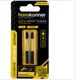 фото 2 -Биты PH1x50мм, impactpower, торсионные, 2шт, Hanskonner HPH1-50-2T