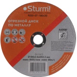 Диск отрезной по металлу Sturm! 9020-07-180x20