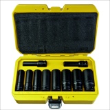 Набор ударных головок CrMo 10 шт 10-24 мм, посадка 1/2", длинные Hanskonner HK1045-18-1/2L