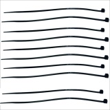 фото 3 -Хомут нейлоновый Вихрь 4,8x200 Ч 100 шт 73/9/1/30