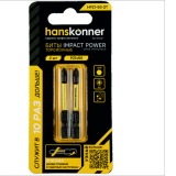 фото 2 -Биты PZ1x50мм, impactpower, торсионные, 2шт, Hanskonner HPZ1-50-2T