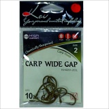 Крючки KOI "CARP WIDE GAP", размер 2 (INT), цвет OL, карповый (10 шт.