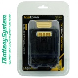 фото 2 -Аккумулятор Hanskonner 18 В, 1BatterySystem, 6.0 Ач HBP2006