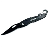 Нож складной nуристический Следопыт длина клинка 70 мм, без фиксатора, с карабином PF-PK-13