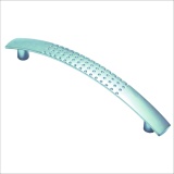 Ручка-скоба L=128 МАТОВЫЙ ХРОМ точки (KR 071, УТОЛЩЕННАЯ)