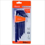 фото 2 -Набор шестигранных ключей 2, 5-10 мм, CrV, 7шт, оксидированное покрытие Sturm!