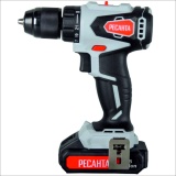 фото 2 -Дрель-шуруповерт аккумуляторная Ресанта ДА-20-2ЛК-Б (2,0 А/ч) (бесщеточный двигатель) 75/14/10